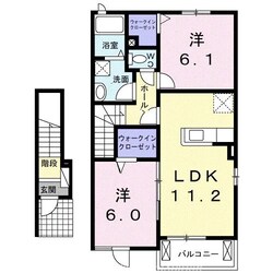 ファイン　ヒルズＭ　Ａの物件間取画像